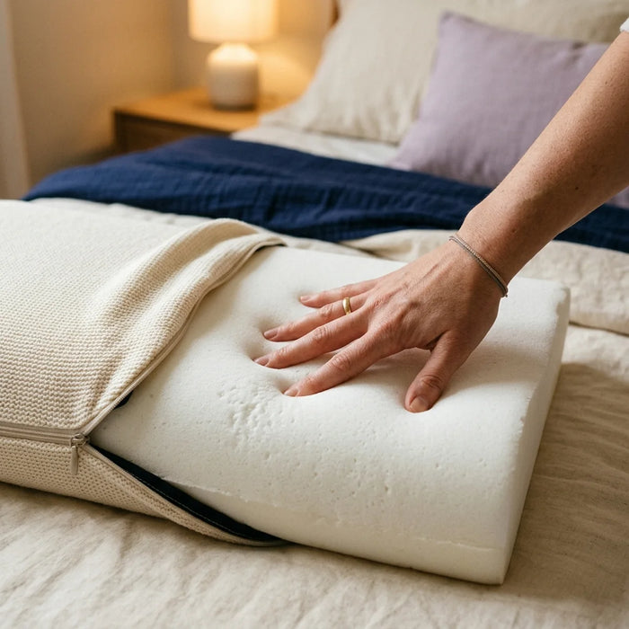 Oreiller à mémoire de forme : avantages, inconvénients, entretien
